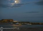 Beadnell harbour moonlight