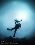 Diver silhouette Capernwray.