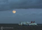 Wolf supermoon, nearing Holyhead