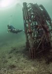 Oil rig diver